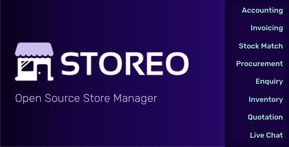 Storeo - Open Source Store Manager for Accounting