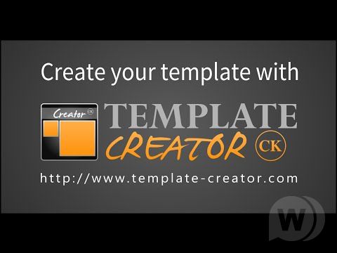 Template Creator CK - creating templates for Joomla