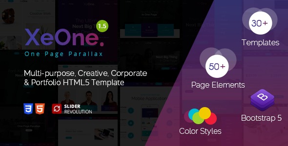 XeOne One Page Parallax