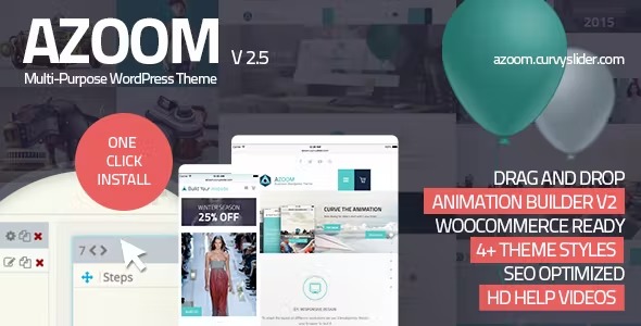 Azoom Multi-Purpose Theme with Animation Builder