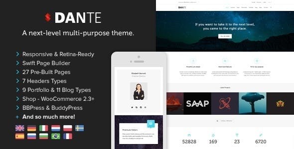 Dante Responsive Multi-Purpose WordPress Theme