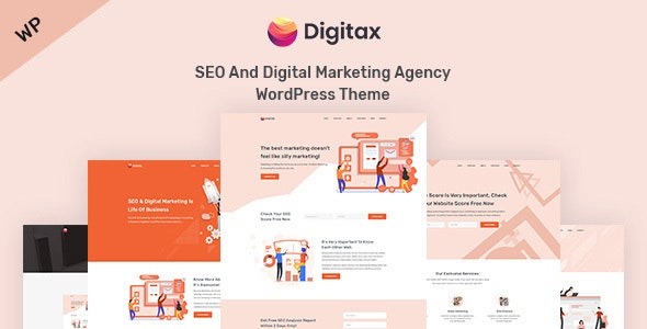 Digitax - SEO - Digital Marketing Agency WordPress Theme