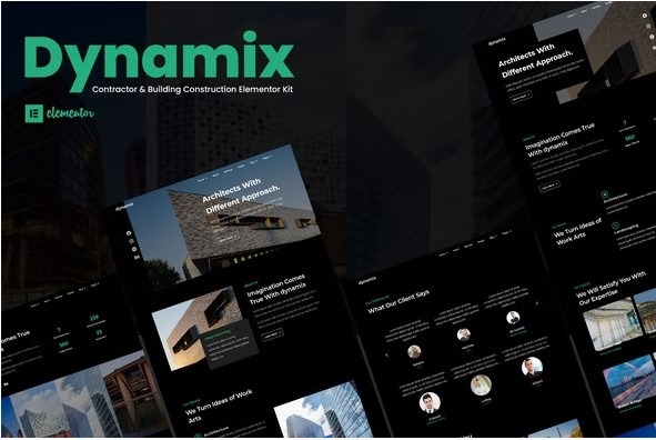 Dynamix Architecture Elementor Template Kit