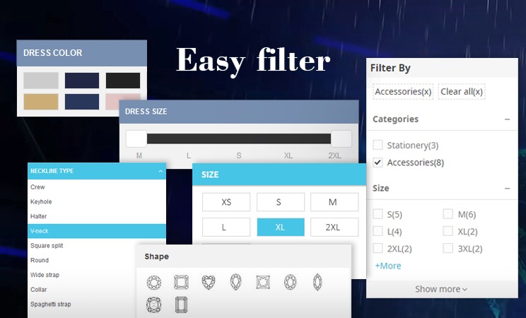 Easy filter A modern filter module for PrestaShop