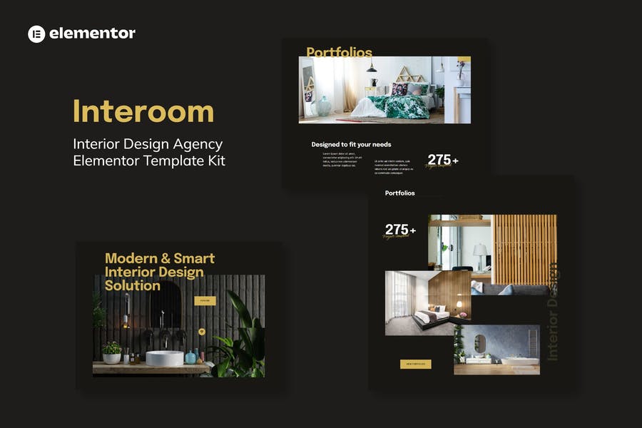 Interoom Interior Design - Architecture Elementor Template Kit