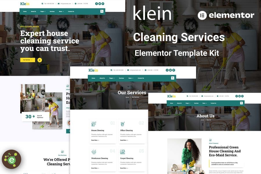 Klein Cleaning Services Elementor Template Kit
