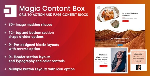 Magic Content Box Page Content Builder Gutenberg Block for WordPress