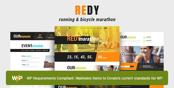 Redy Marathon - Running Sports WordPress Theme