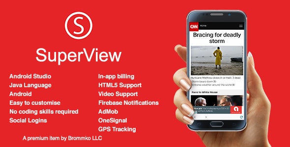 SuperView WebView App for iOS with Push Notification