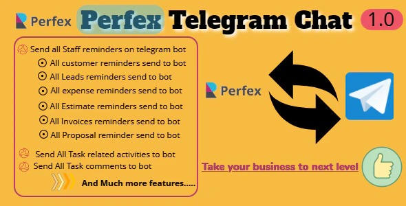 TelegramBot Chat Modulefor Perfex CRM