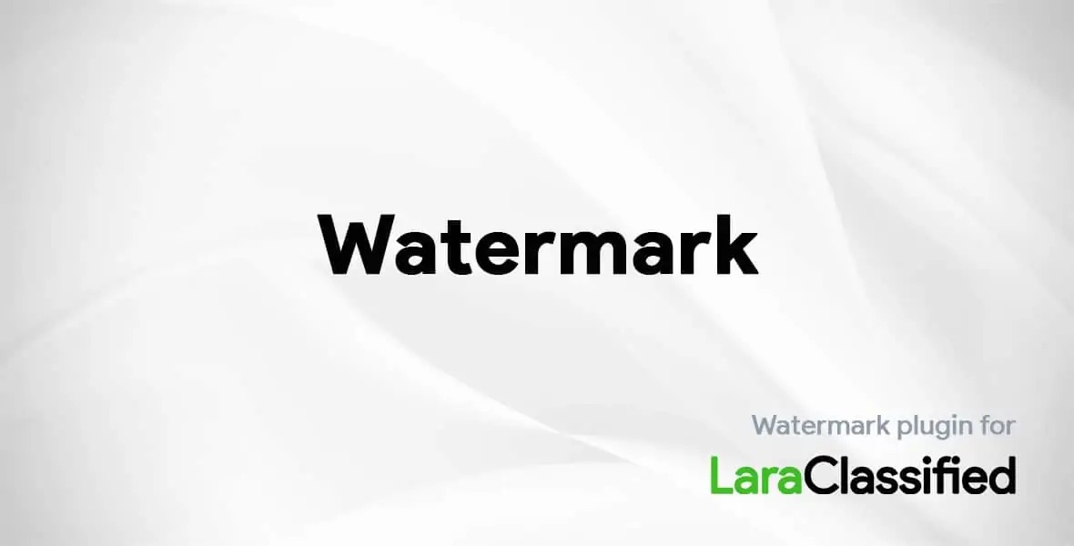 Watermark Plugin (LaraClassifier)