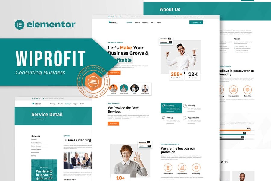 Wiprofit Consulting Business Elementor Template Kit