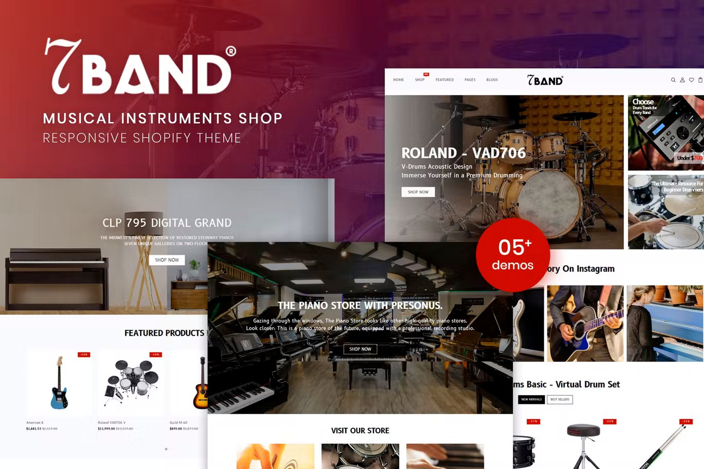 Band - Musical Instruments Shop Shopify Theme