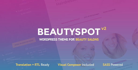 BeautySpot- WordPress Theme for Beauty Salons