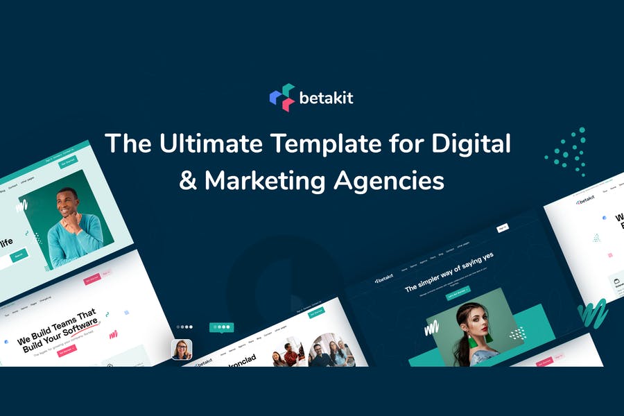 Betakit - Digital & Marketing Agency Elementor Template Kit