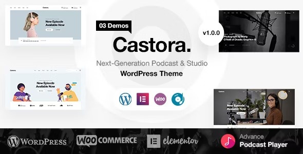 Castora- Podcast WordPress Theme
