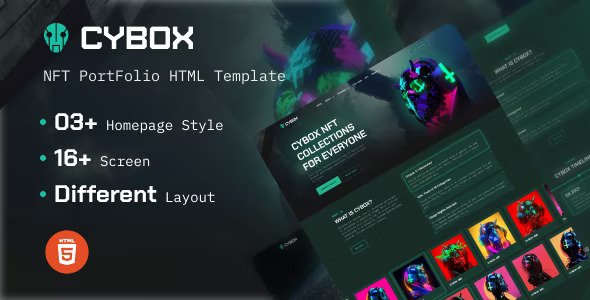 Cybox - NFT Collections HTML Template