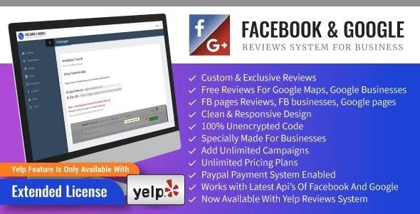 Facebook And Google Reviews System For Businesses