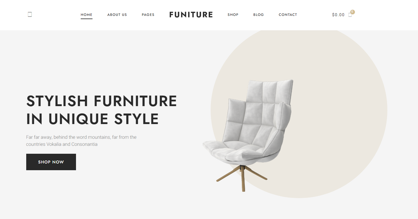 Funiture - Furniture Shop Elementor Template Kit