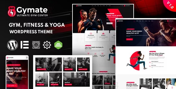 Gymat Fitness and Gym WordPress Theme
