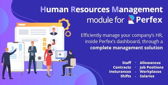 Human Resources Management f HR module for Perfex CRM  March