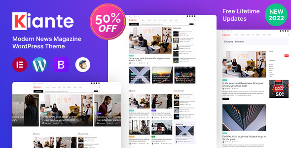 Kiante - News Magazine Modern WordPress Theme