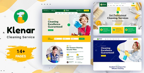 Klenar - Cleaning Services WordPress Theme + RTL