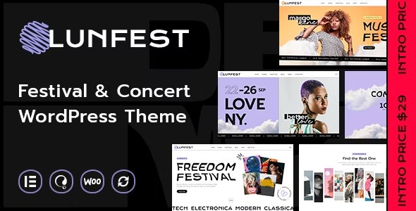 Lunfest - Festival - Concert WordPress Theme