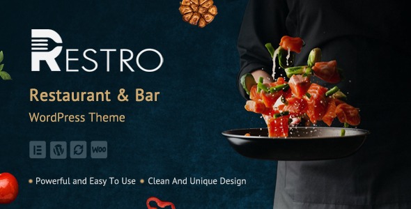 Restro Restaurant - Bar WordPress Theme