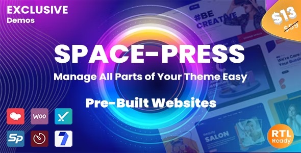 Spacepress - Creative Multi-Purpose WordPress Theme