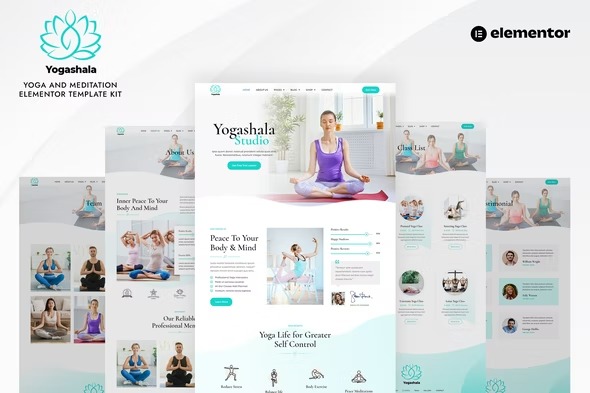 Yogashala Yoga - Meditation Elementor Template Kit