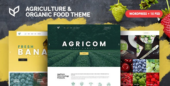 Agricom Agriculture - Organic Food WordPress Theme