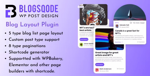 Blogsqode - Blog Design for WordPress