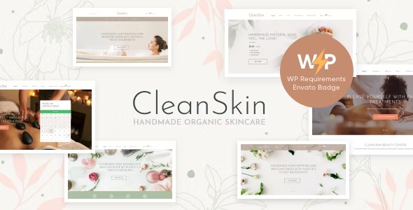 CleanSkin Handmade Organic Soap - Natural Cosmetics Shop WordPress Theme