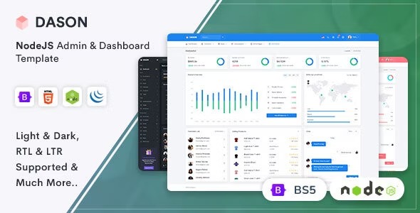 Dason - Nodejs Admin - Dashboard Template