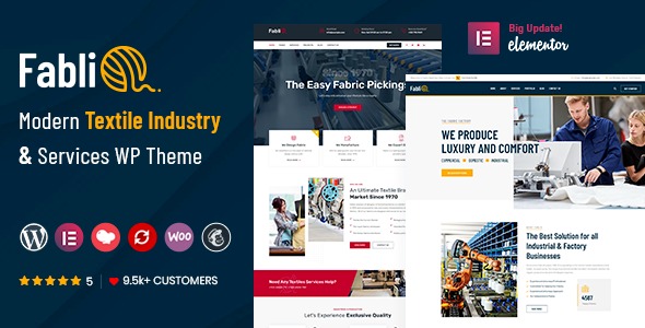 Fablio Textile Industry WordPress Theme