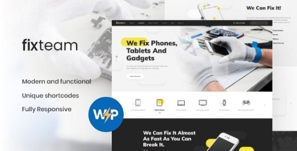 FixTeam Electronics - Mobile Devices Repair WordPress Theme