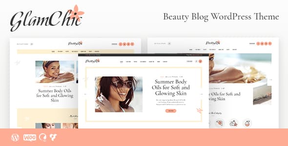 GlamChic Beauty Blog - Online Magazine WordPress Theme