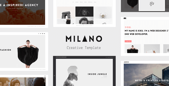 Milano - Creative Minimal WordPress Theme