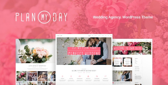 Plan My Day Wedding Event Planning Agency WordPress Theme