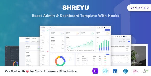 Shreyu React Admin - Dashboard Template