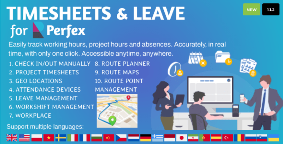 Timesheets and Leave Management for Perfex CRM