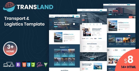 Transland- Transportation - Logistics WordPress Theme