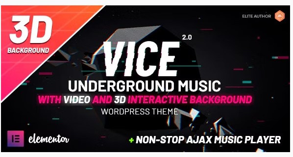 Vice Underground Music Elementor WordPress Theme