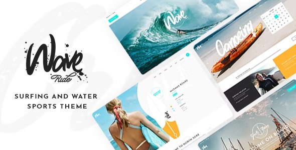 WaveRide Surfing and Water Sports Theme