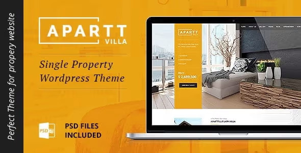 Apartt Villa Single Property Real Estate WordPress Theme