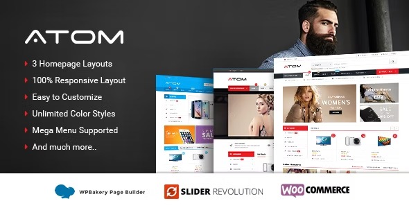 Atom Responsive WooCommerce WordPress Theme