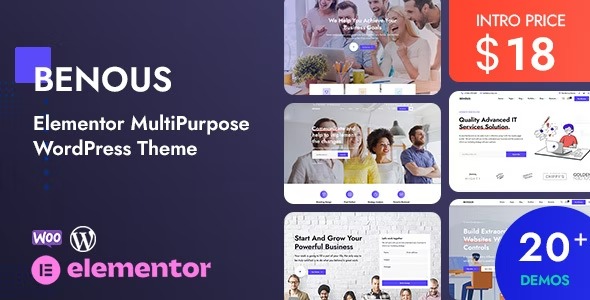 Benous Elementor MultiPurpose WordPress Theme