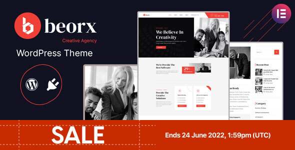 Beorx - Creative Agency WordPress Theme