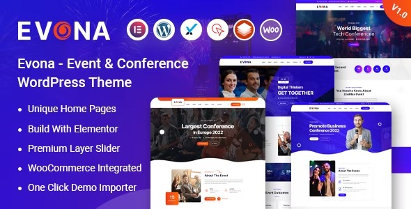 EvonaEvent - Conference WordPress Theme